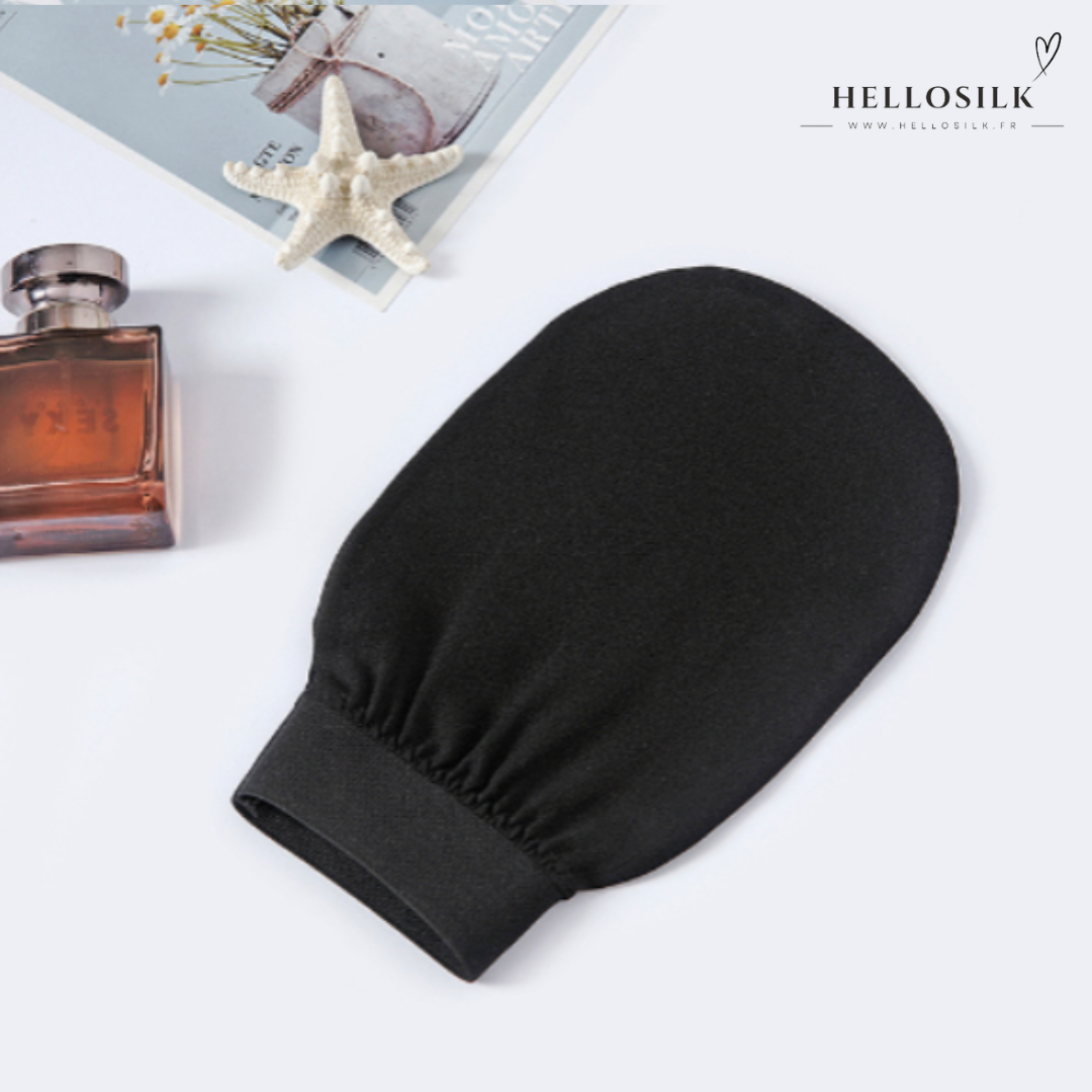 Gant exfoliant en soie