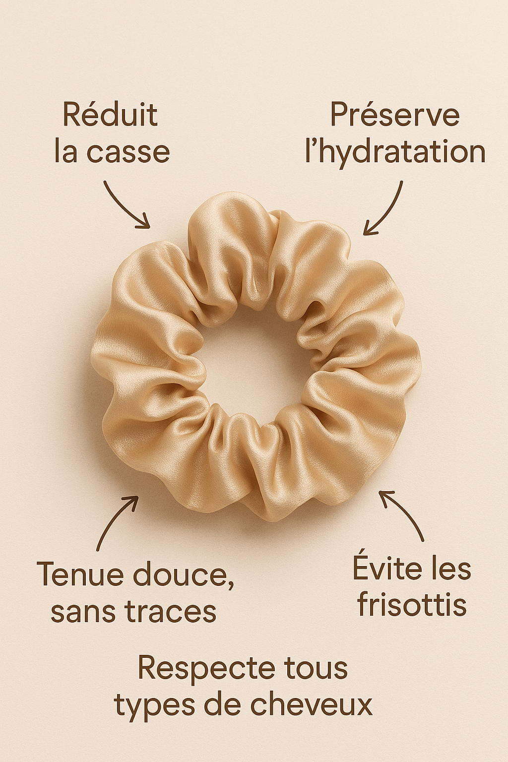 Chouchou en Soie Anti-casse