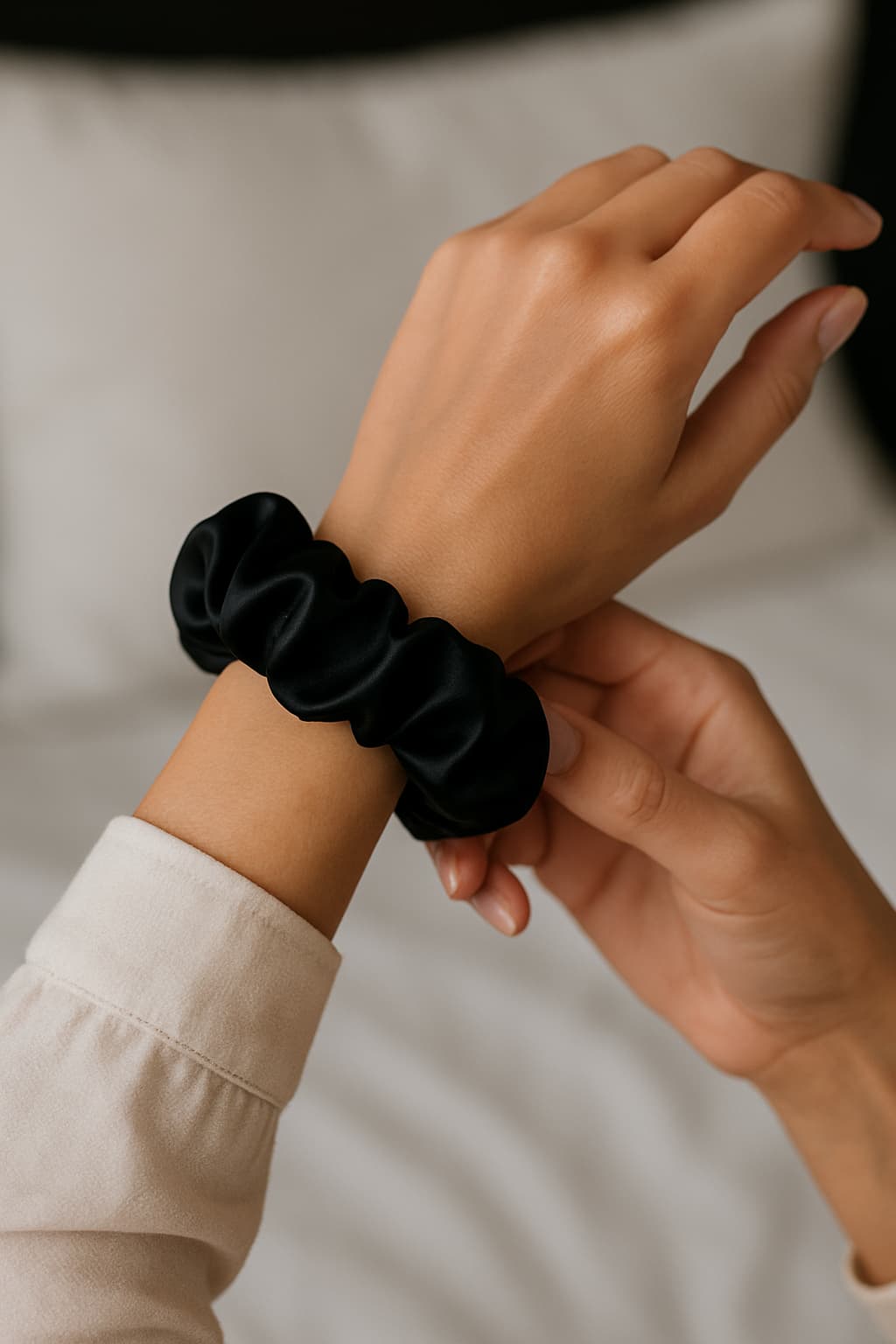 Chouchou en Soie Anti-casse