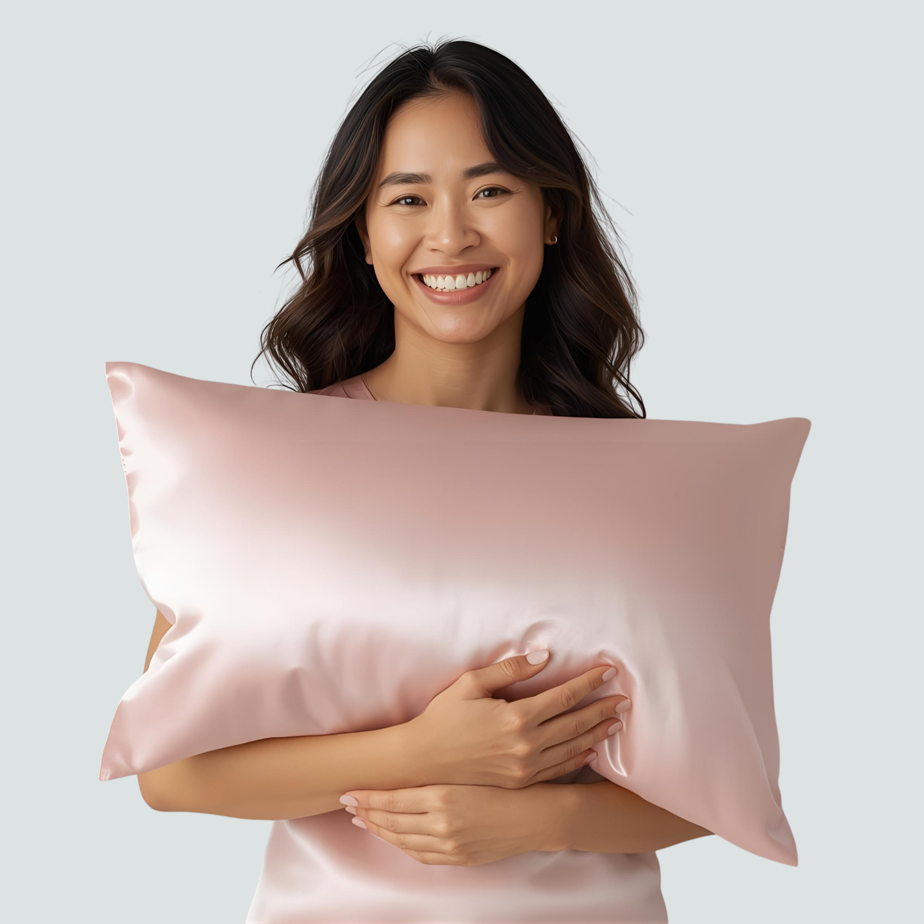 Funda de almohada de seda para la salud del cabello y la piel.